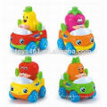 Mini cartoon animais brinquedos de carro de fricção para o bebê mini carro plástico